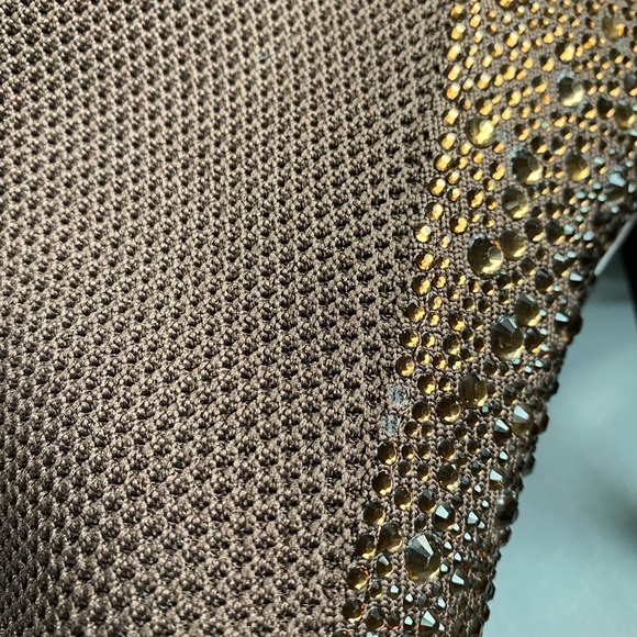 Steve Madden | Majesty Brown Embellished High Heel Booties Size 9 - Picture 12 of 12